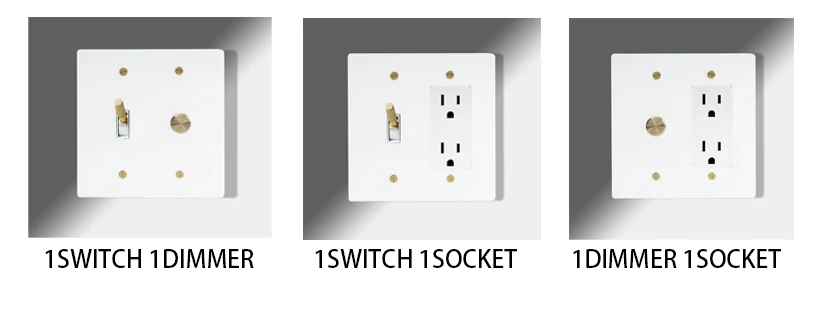2Gang Maßgeschneiderte goldene schwarze Retro-Bronze-SS-Platte 30 Tage Messing geknoteter Kippschalter 110 V amerikanischer Standard-Wandschalter-Steckdosendimmer – Detail 11