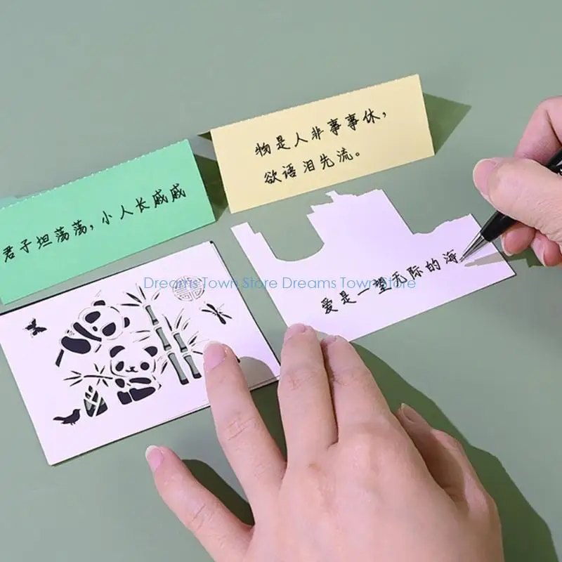 HX6A 2025 Desk Calendar 3D Paper Calendar Tearable Daily Page Tearable Notepads 2025 3D Panda Timepiece Calendar
