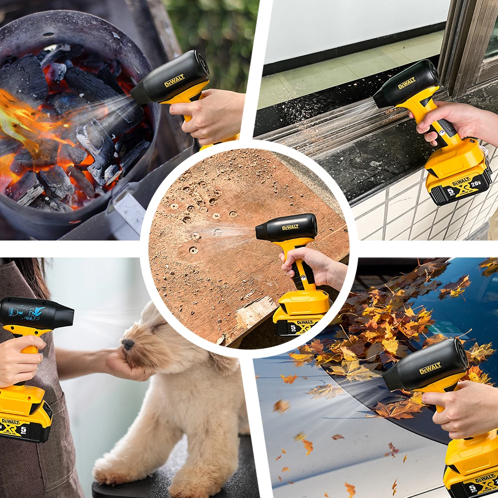 Dewalt Tools Turbofan High Power Jet Fan Brushless Motor Variable Speed Dust Blower Cleaning Tool Air Duster Air Blower Handheld