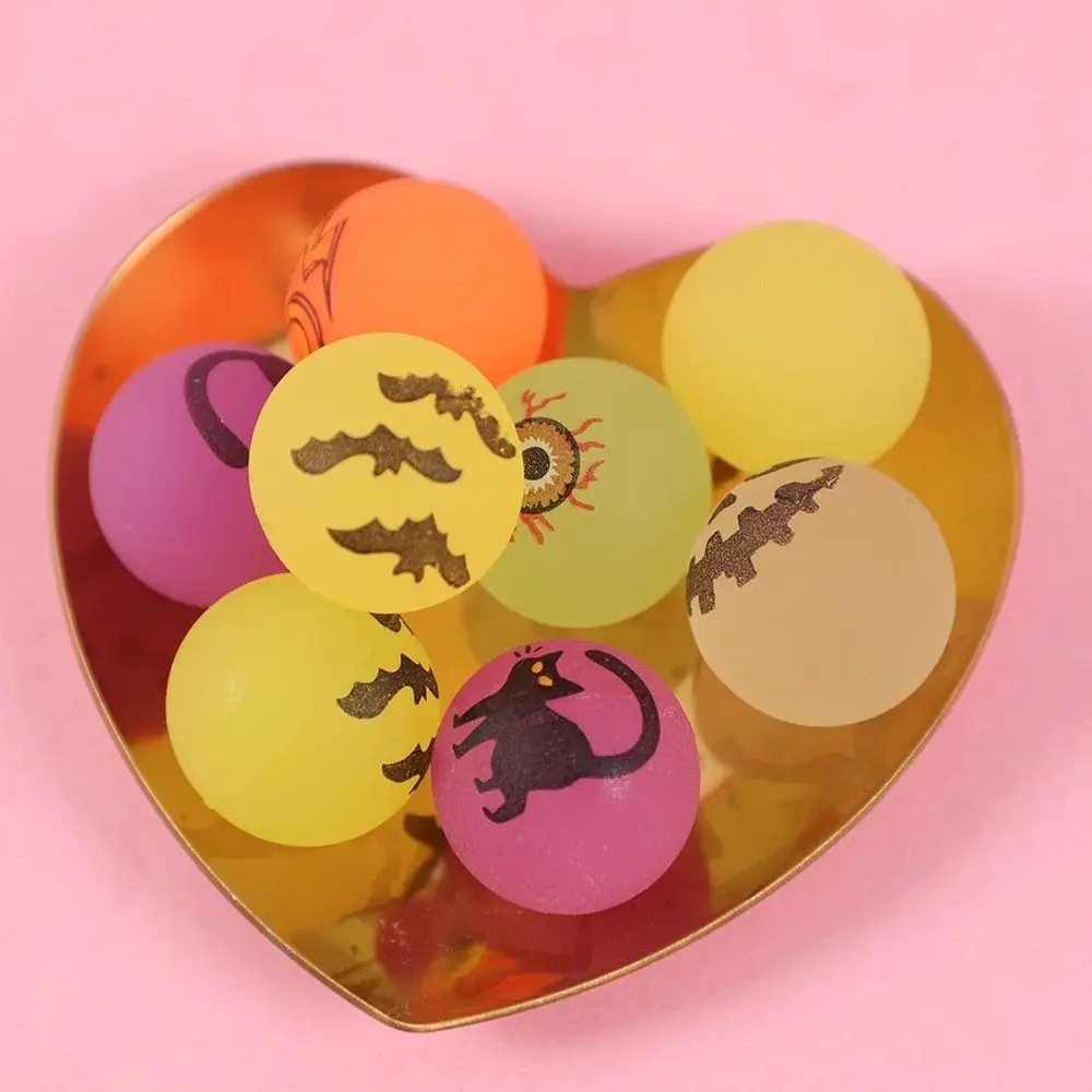 

10pcs/set Glow-in-the-Dark Halloween Bouncy Balls Stretchy Eyeballs 32mm Bouncy Eyeball Scary Fun Luminous Bouncy Balls