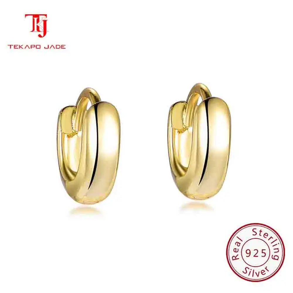 

TKJ JEWELS 925 Sterling Silver Small Hoop Earrings for Women Hypoallergenic Tragus Cartilage Tiny Huggie Stud KE31179