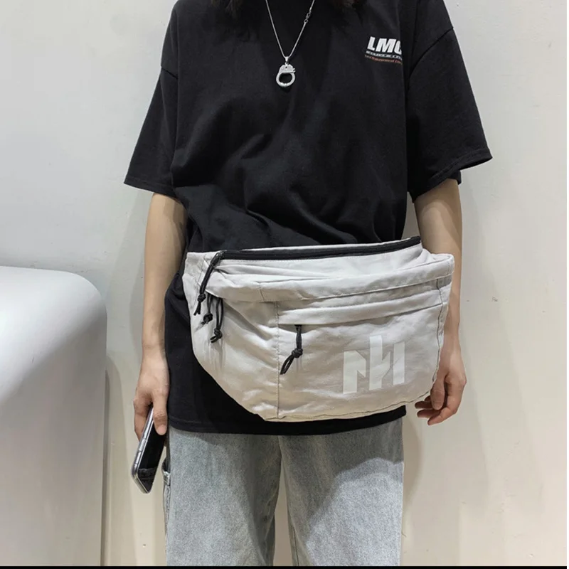 Unisex Waist Bag Large Capacity Men Fanny Pack street Trend Chest bag Woman Belt bag Casual Travel shoulder Crossbody Chest Pack