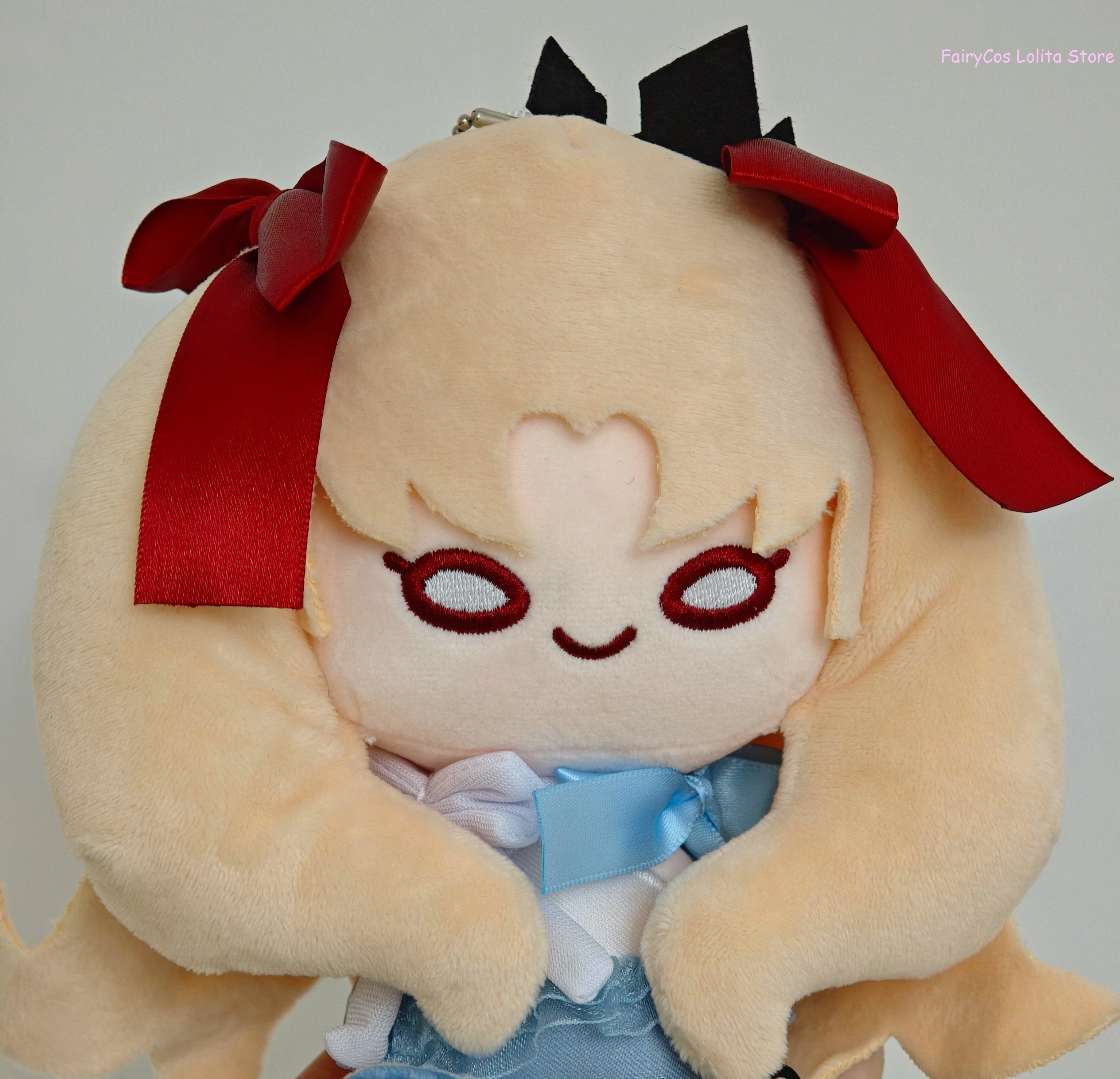 FGO سلسلة Ereshkigal مصير/الطلب الكبير لطيف ملابس السباحة Maumet قلادة 15 سنتيمتر أنيمي الكرتون يجلس نموذج لجسم المفاتيح لعبة