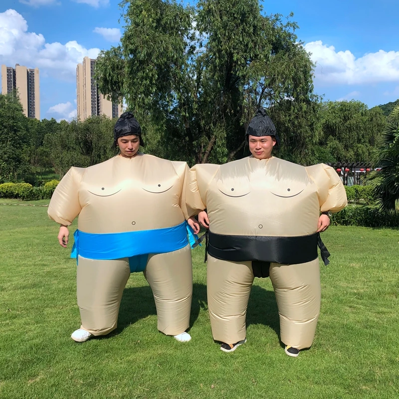 Adult Inflatable Sumo Costume Halloween Cosplay Party Suits For Men Women Carnival Purim Fancy Funny Dress Up Costumes