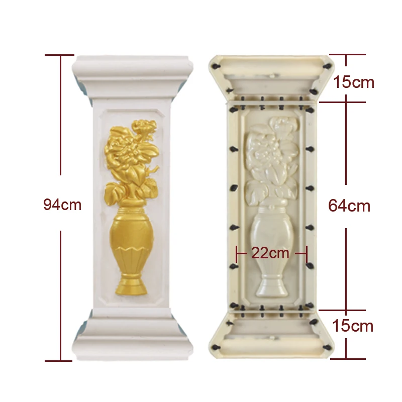 22cm 94cm Side and Square Pillar Mold