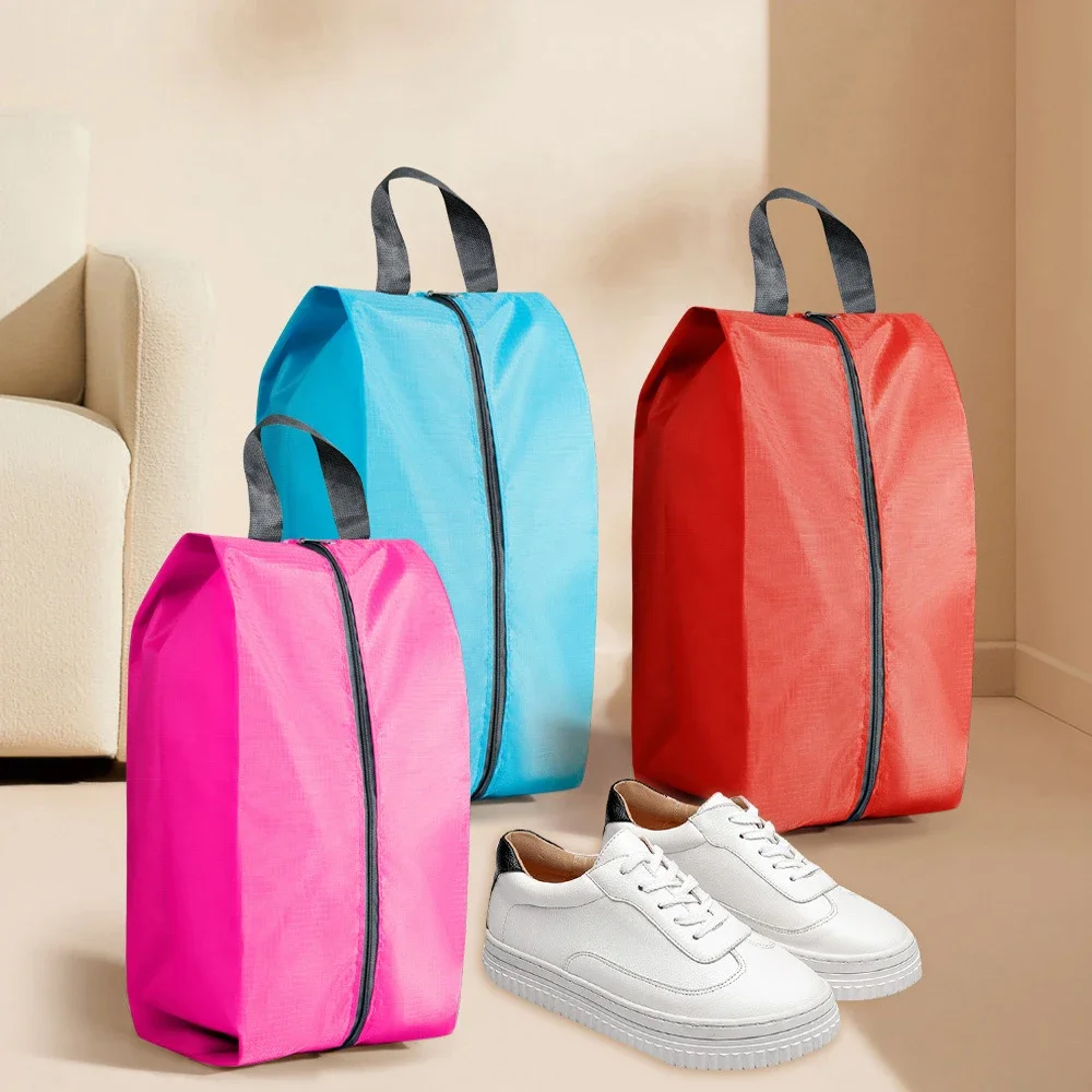 

Shoe Storage Organizer Bag Waterproof Nylon Fabric with Sturdy Zipper for Traveling Shoe Portable Hanging Bag for Kids Woman Man