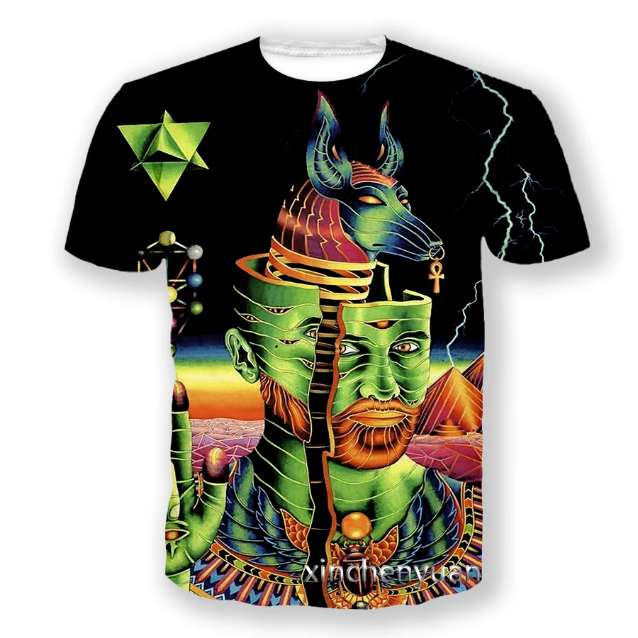 phechion New Fashion Men/Women Psychedelic Artwork 3D Print Short Sleeve T-Shirt Casual Hip Hop Summer T Shirt Tops S35