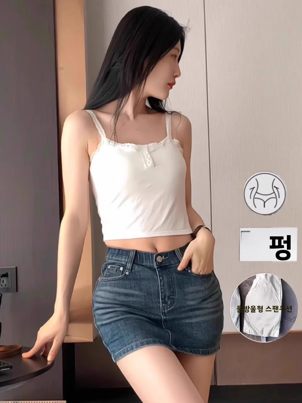 

Retro Blue Denim ort Skirt Women's Faion Summer Tight Fitting High Waist Waed Skirt Spicy Girl Korean Sle Commute
