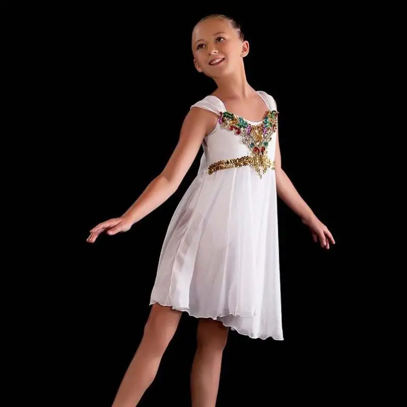 Элегантное лирическое современное танцевальное платье балерины, балетный костюм «Лебединое озеро», небесно-голубой, розовый, белый, красный, балетная одежда для детей Элегантное лирическое современное танцевальное платье балерины, балетный костюм «Лебединое озеро», небесно-голубой, розовый, белый, красный, балетная одежда для детей