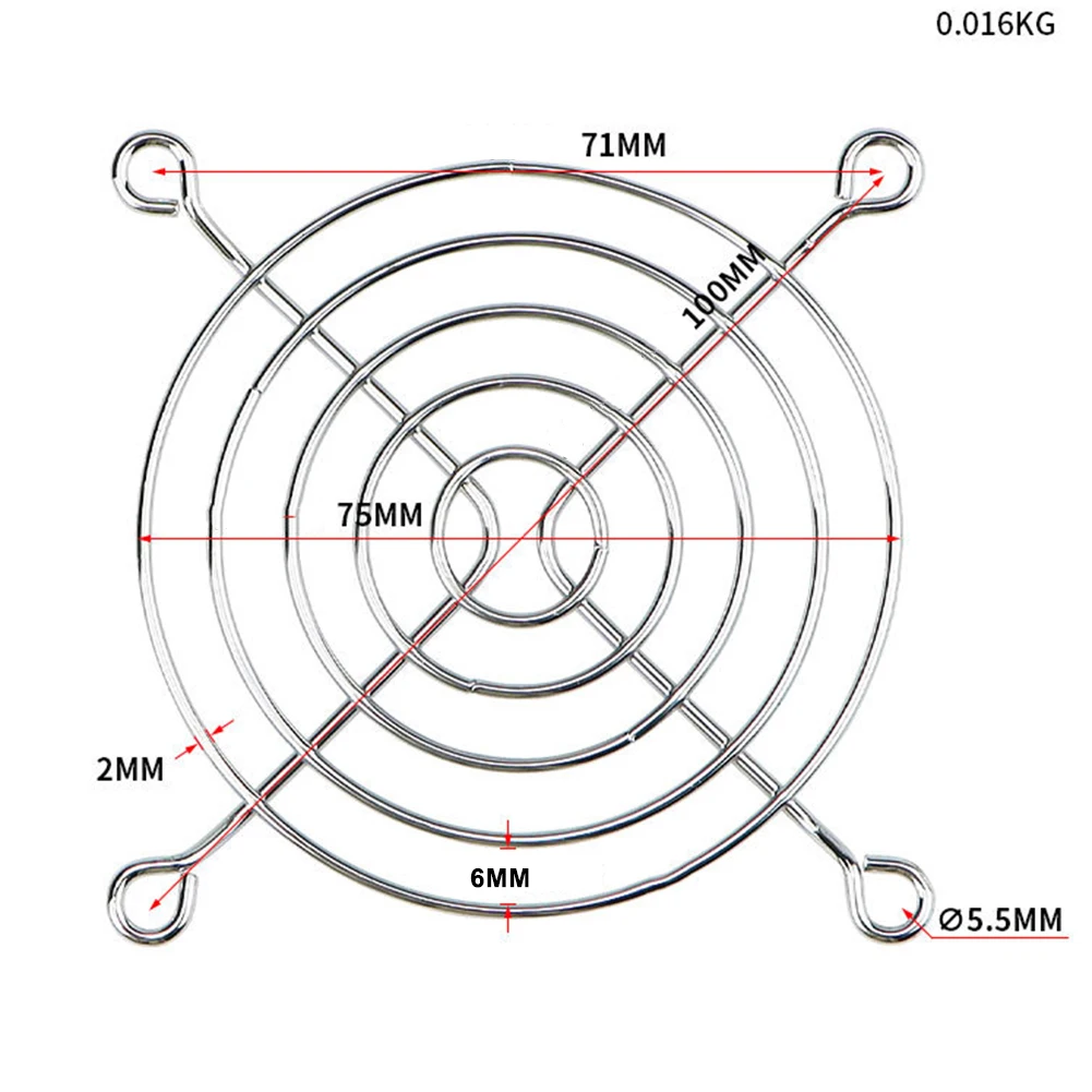 Fan Protection Net Fan Guard CPU Cooling Cooling Multiple Sizes Protective Silver 8010 8015 8020 8025 9025 9225