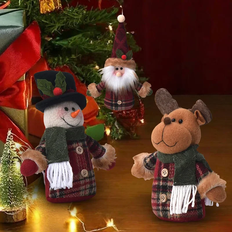 

Christmas decorations Christmas tree pendant doll retro pendant doll old man snowman elk gift