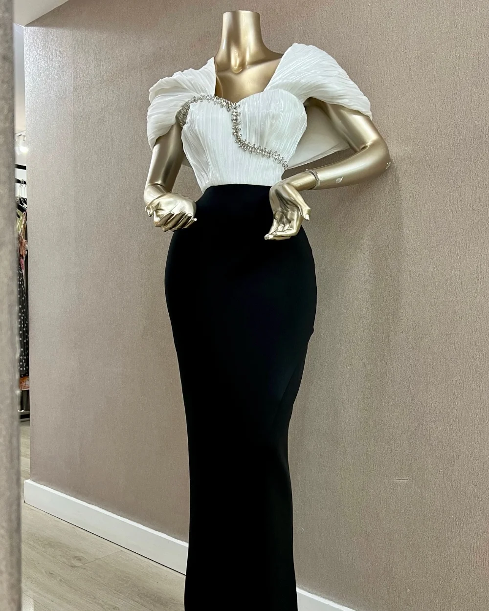 Customized Matching Sparkle Jersey Beading Rhinestone Sheath V-neck Long Dresses Bespoke Occasion Dresses Chinese Style Sexy