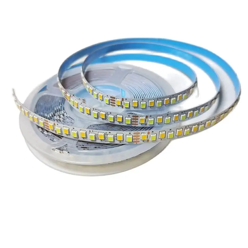 (4solder joints)3colors 5meters 2835-8mm-5B9C×2 and 5B10CX2 SANAN Chip Highlight constant current LED strip 20W×2/meter