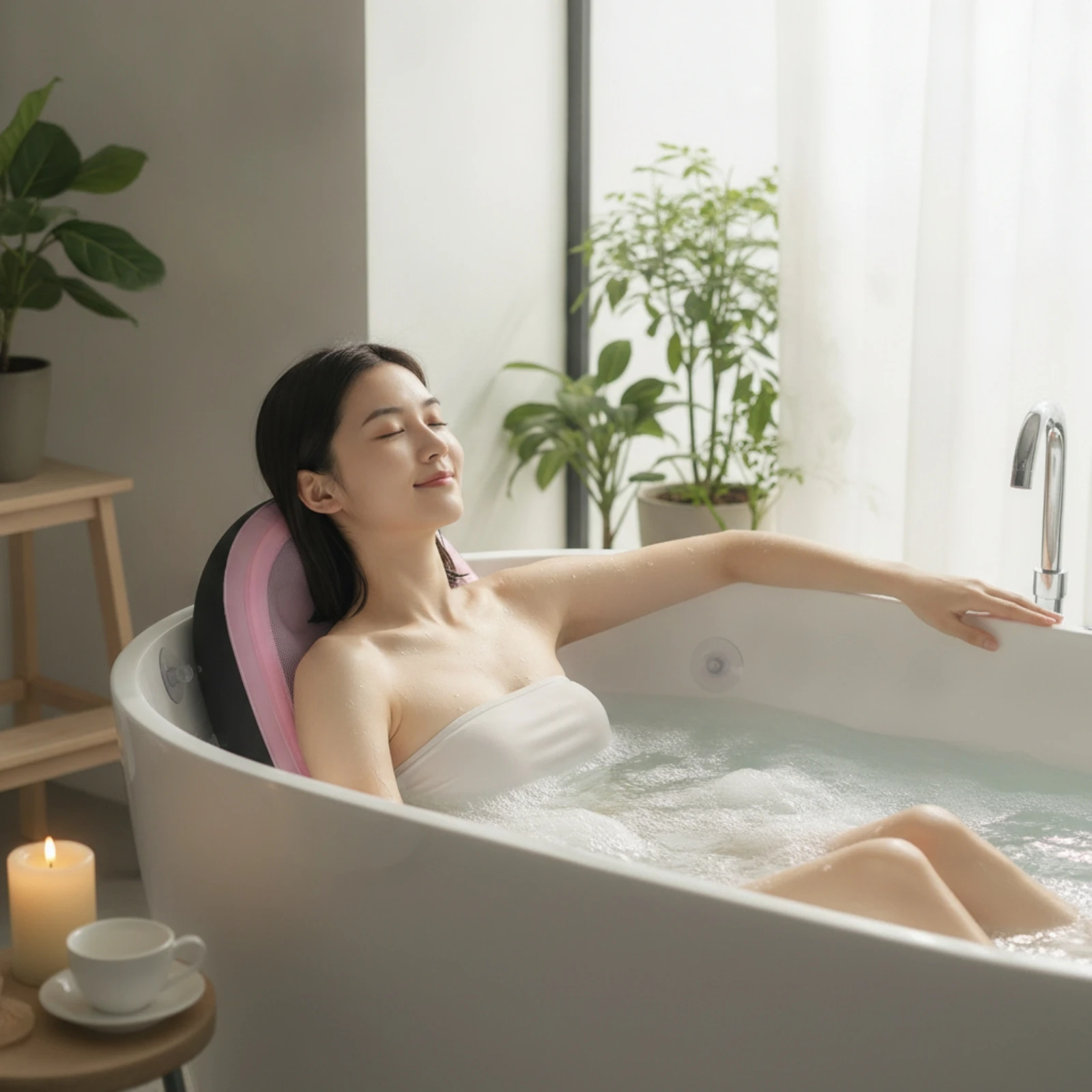 Bathtub Pillow Inflatable - Inflatable Bathtub Cushion Soft Bath Cushion