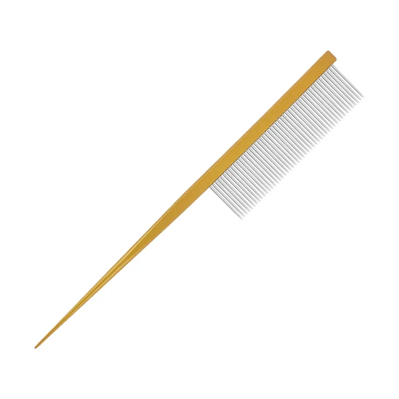 1Pcs Pet Pointed Tail Comb Styling Boundary Comb Pet Grooming Combs Aluminum Alloy Brush for Dogs Animals Hair Care Tools D0020A