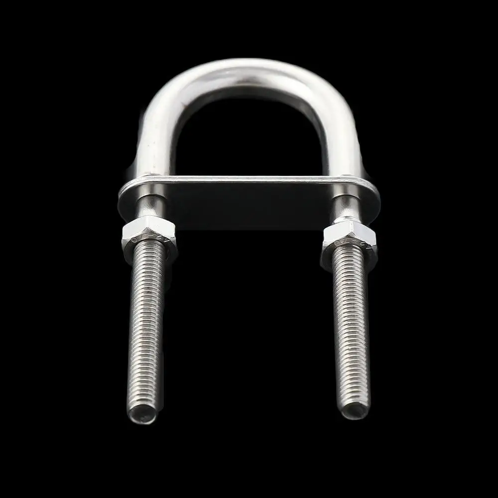 

Yacht accessories Metal U-bolt Yacht Boat Hardware 304 Stainless Steel Rope Rigging Screw Pads Screw with Nut Bow Stern Eye