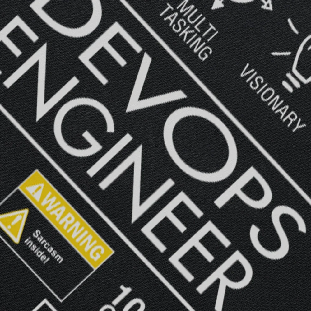 مضحك DevOps مهندس دائما على النار تي شيرت الصيف الجرافيك القطن الشارع الشهير قصيرة الأكمام هدايا عيد ميلاد تي شيرت ملابس رجالي #3