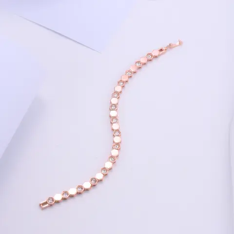 Daisini Jewelry orné de bracelets en cristaux Swarovski de qualité supérieure pour femme en laiton de qualité plaqué or blanc 18 carats