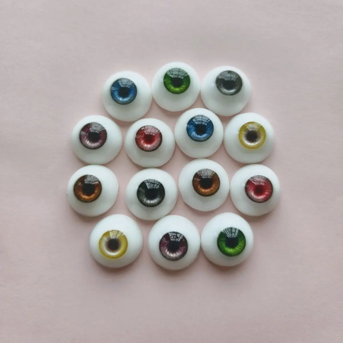 8/10/12/14/16/18mm Doll's Eyes for 1/6 1/4 1/3 Bjd Doll Handmade Resin Eyeball Girl Toys Dress Up Play House Doll Accessories