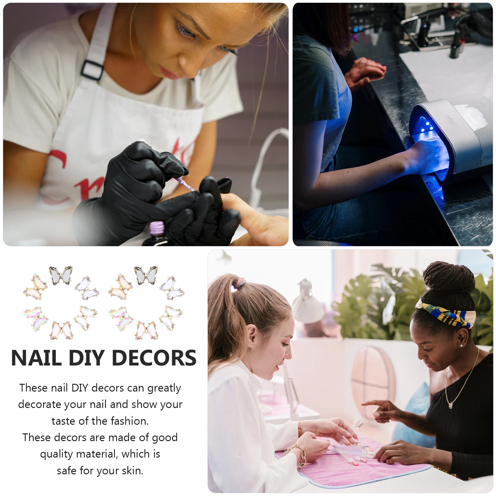 

Nail Decoration Accessories Butterfly Art Hanger Decorations Charm Butterflies DIY