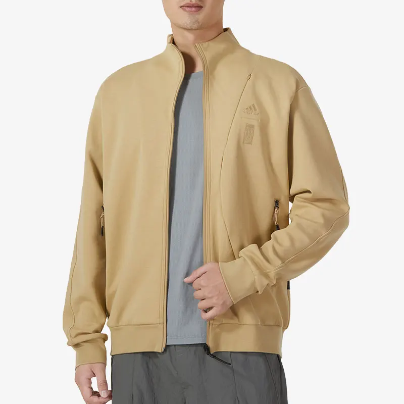 

Официальная аутентичная мужская куртка Adidas, осень 2023, новая вязаная куртка с воротником-стойкой IP4918