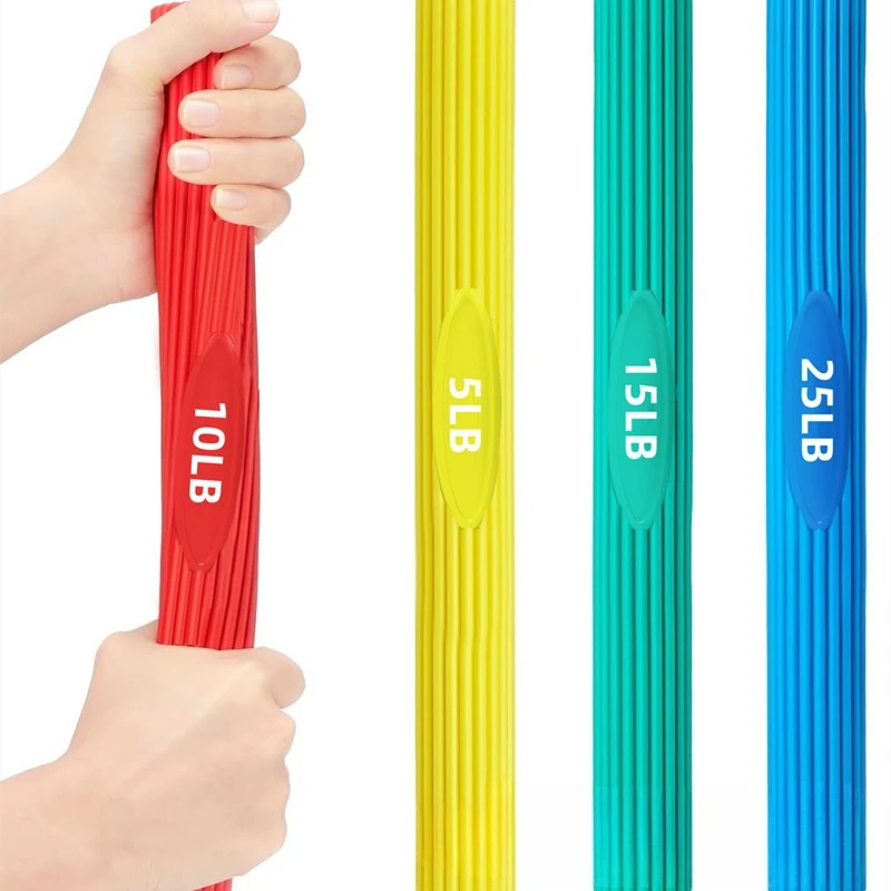 Asta fitness con barra di torsione in silicone - All-in-One per allenamento per la forza del braccio e del polso, riabilitazione, rilassamento muscolare e massaggio