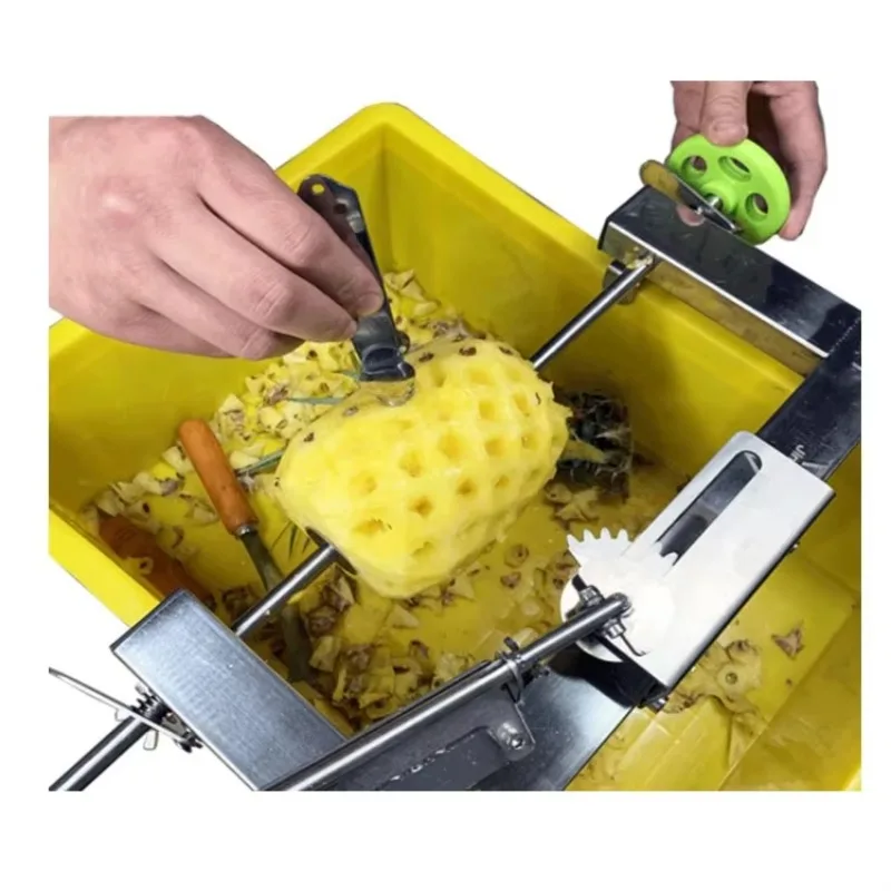 

Hot Sale Wholesale Papaya Pineapple Fresh Manual Pineapple Peeling Machine Pineapple Peeler Peeling Cantaloupe Machine