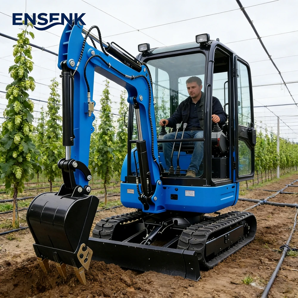 

Mini Excavator 0.8Ton Multifunctional Construction 1.5Ton 2.0Ton Agricultural Digger Europe EPA Euro 5 CE Fast Delivery