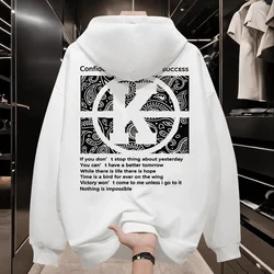 Autumn Winter Men's Cotton Hoodies American K Printed Hoodie for Teenage Students High Quality Men Casual Streetwear New 2024