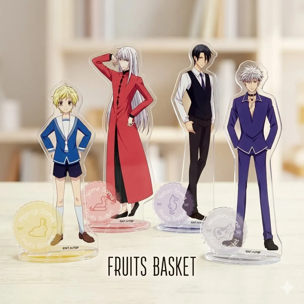 2026 NEW Anime Fruits Basket Acrylic Stand Keychain Akito Sohma Cartoon Figure Desktop Decor Japanese Style Kawaii Fans Gifts