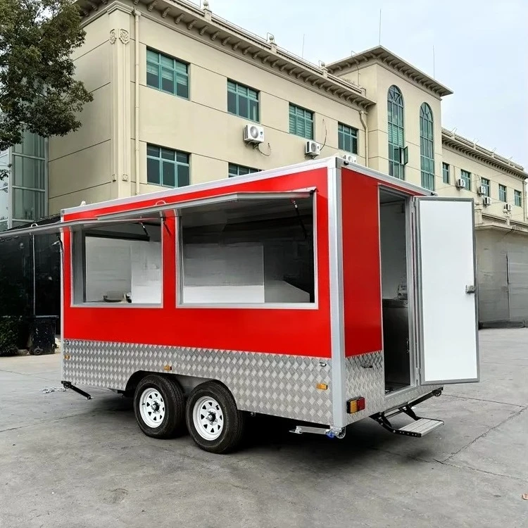 Small Fire Wood Food Truck Concessions Trailer Manufacturing and Pizza JOSPER Oven Gas Australian Standard