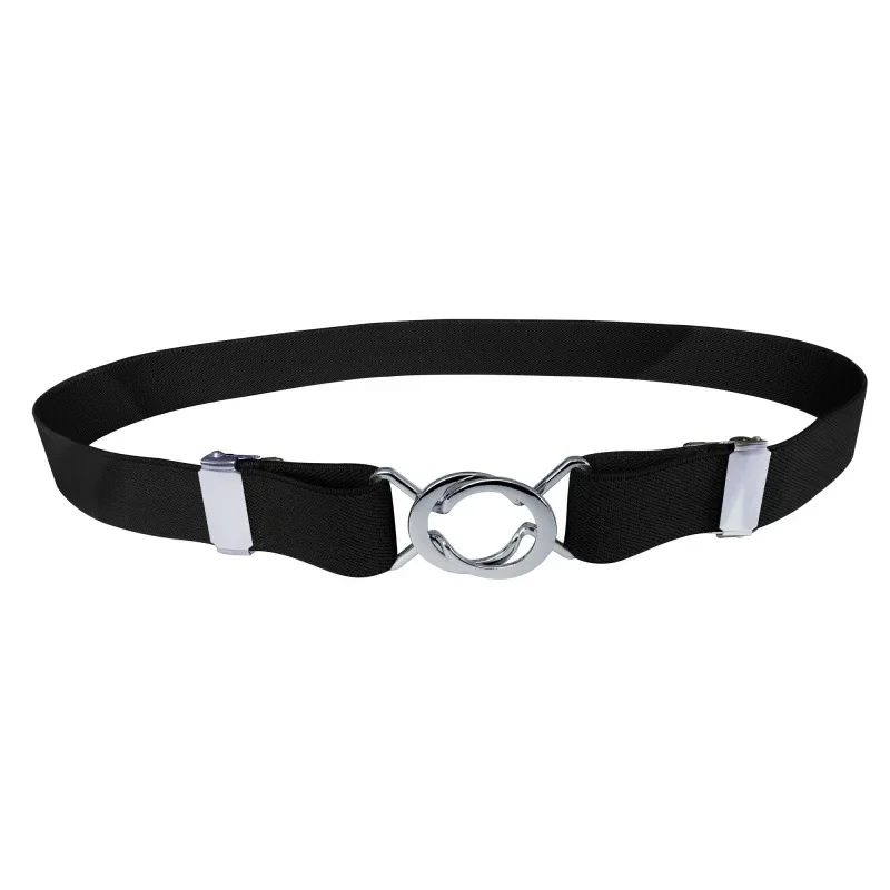 Adjustable Elastic Stretch Belt Invisible Belt for Women Girls Jeans Pants Dress,2.5cm Wide Metal Ring Buckle,No Hassle,No Bugle image 3