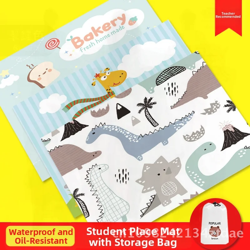 

Детский водонепроницаемый маслостойкий коврик Amazon из ПВХ для учащихся начальной школы, домашний коврик для обеденного стола с дизайном в западном стиле