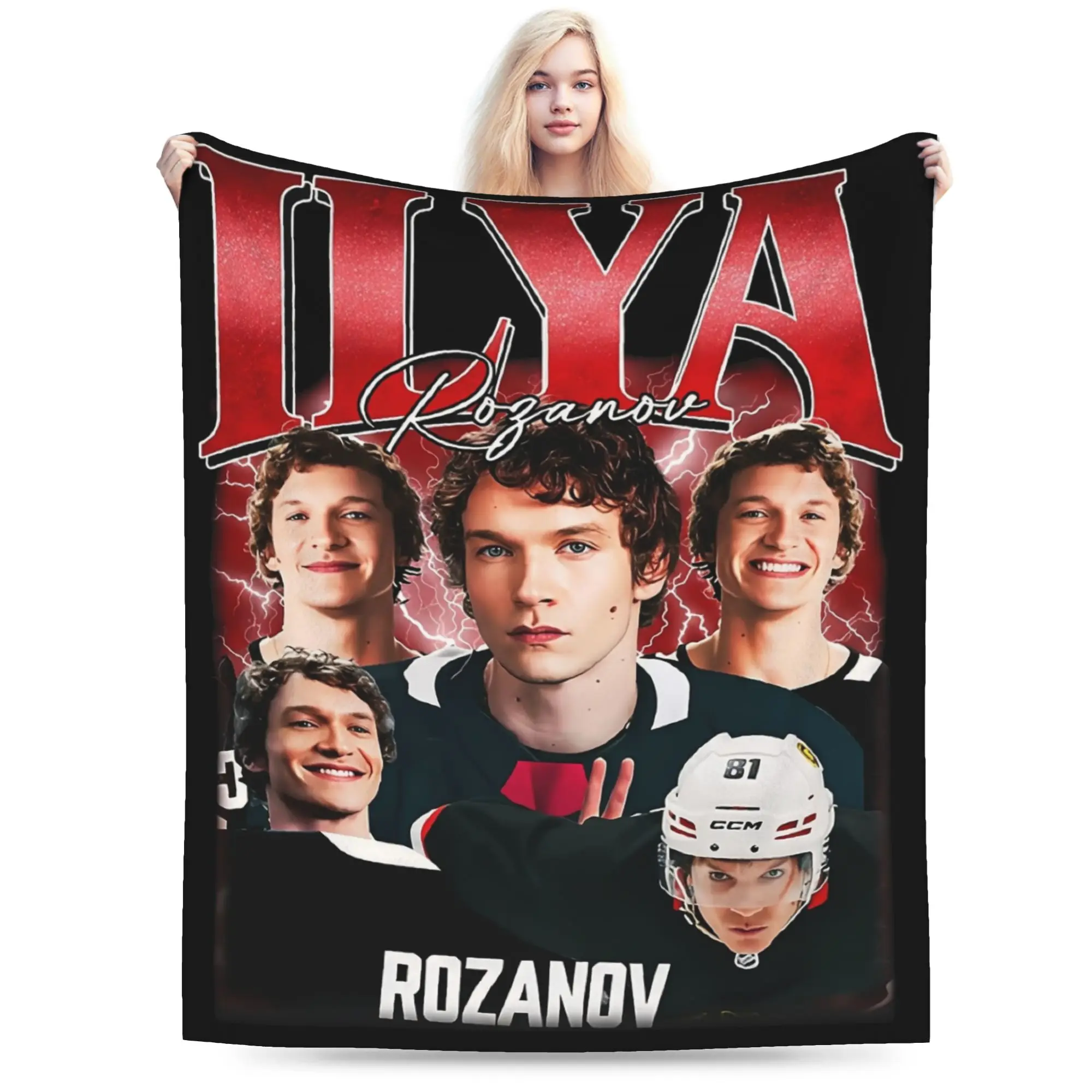 Heated Rivalry Ilya Rozanov Blankets Flannel Autumn Connor Storrie Portable Thin Throw Blanket for Bedding Couch Rug Piece