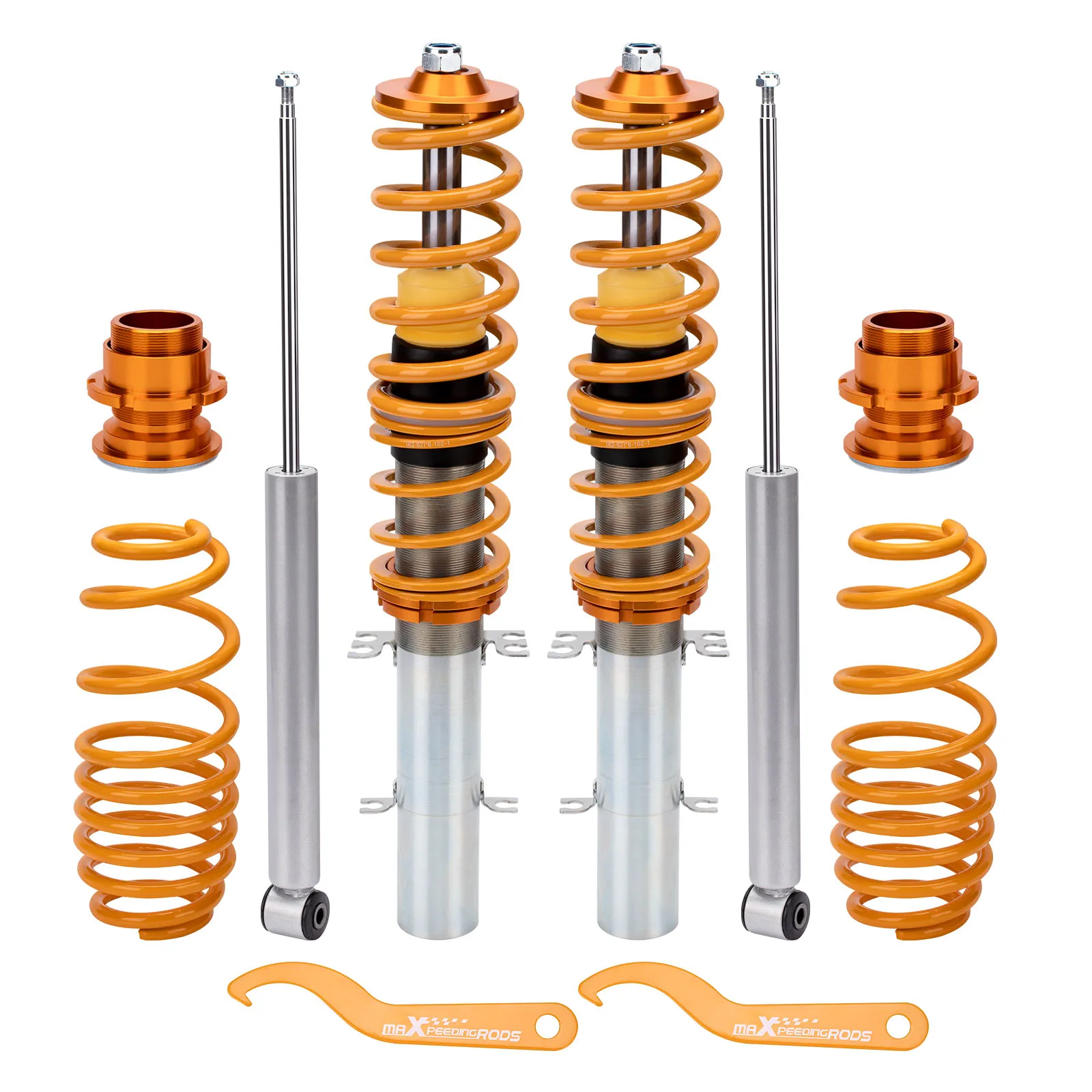 MaXpeedingrods Adjustable Coilover Kit For VW Jetta MK4 99-04 Coilovers Suspension Shock Absorbers Lowering Kit