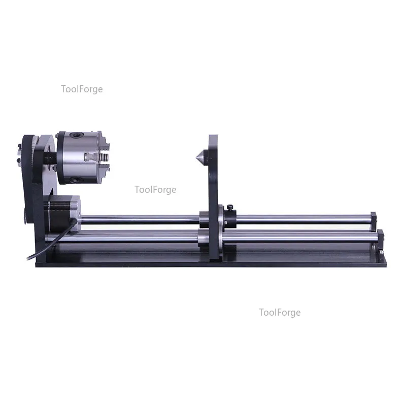 80MM Laser Engraving Machine Rotating Shaft with Three-Jaw Chuck Milling Machine Accessory for Precision Equipment