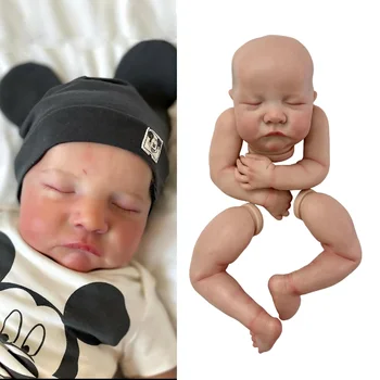 19" Levi reborn doll kits Unassembled Lifelike Real Bebe reborn DIY painted or unpainted doll kits realistic kit reborn nouveau