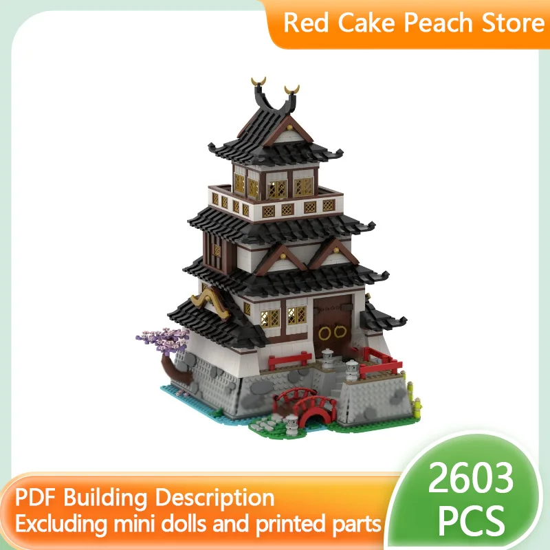 

Medieval Castle Model MOC Building Bricks Dollhouse Style Castle Modular Technology Children Holiday Gifts Assemble Toys Suit