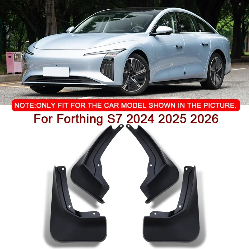 

For Forthing S7 2024 2025 2026 Car Styling ABS Car Mud Flaps Splash Guard Mudguards MudFlaps Front Rear Fender Auto Accessories