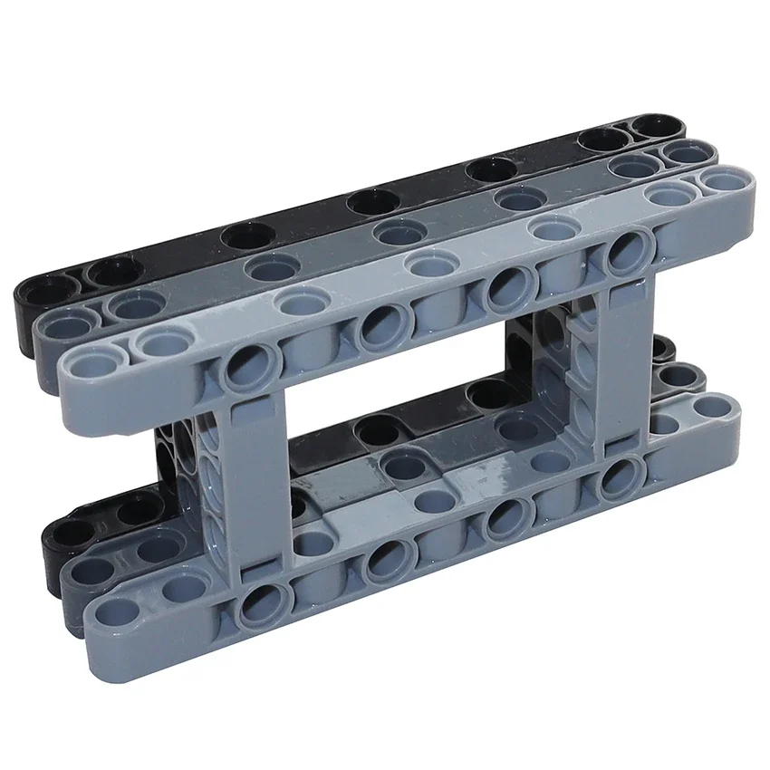 MOCการวิเคราะห์ชิ้นส่วนLiftarmดัดแปลงกรอบหนา 5X11 5X7 Beam 64178 64179 H-Shapeหนา 3X5 14720 DIY Building Blocksอิฐ