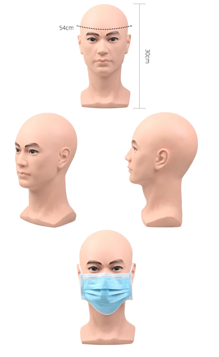 Professionele Pruiken Display Hoofd Voor Mannen Vrouwen En Kinderen, Realistische Mannequin Hoofd Voor Hoeden Bril En Maskers