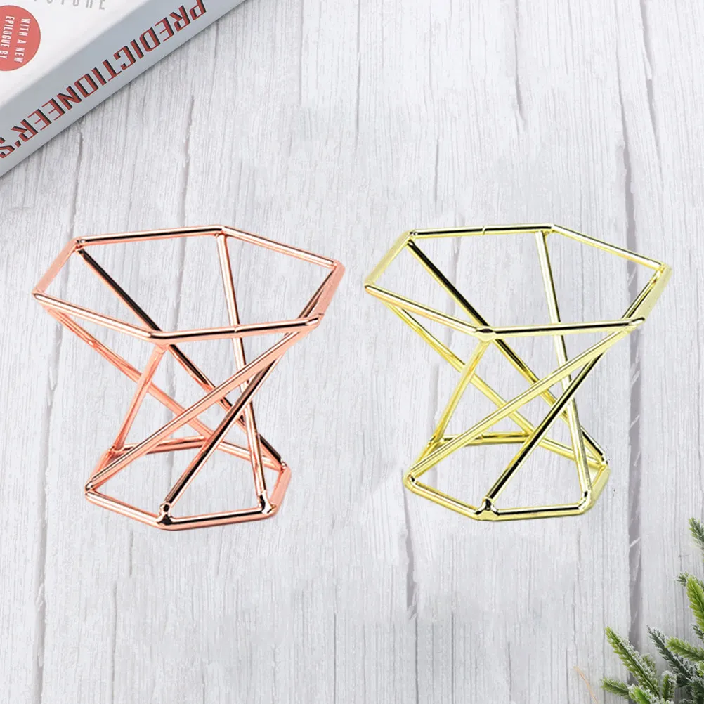 2Pcs Elegant Powder Puff Holder Stainless Steel Puff Tray for Fast Drying Storage Prevent Mold Makeup Sponge Organizer Stand view 2
