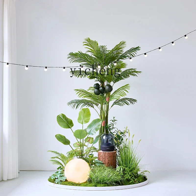 BJ-22  large outdoor indoor landscape plant landscaping bionic fake green plant decorative ornament