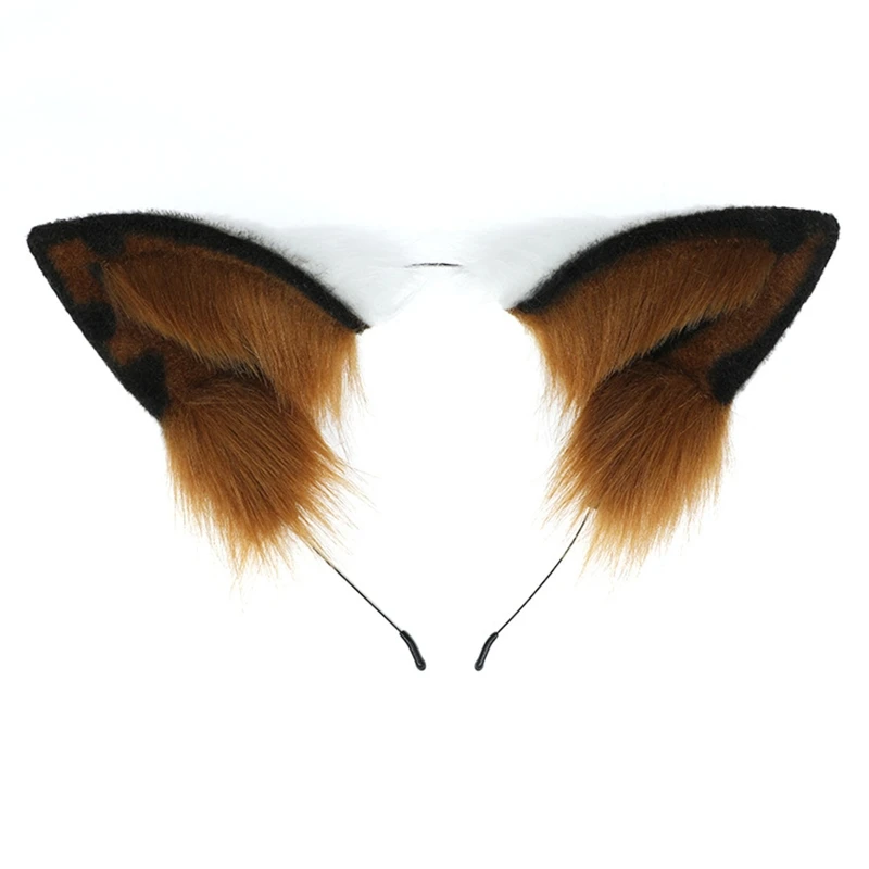 

MXMB Plush Cosplay Animal Shepherd Dog Ears Headdress Gift for Two-dimensional Girl