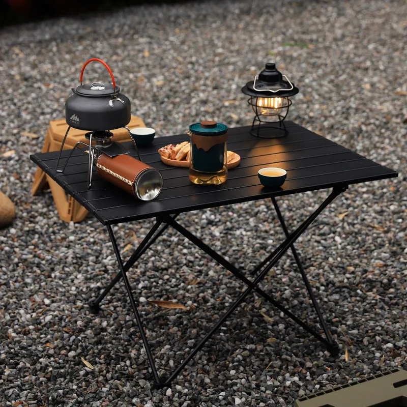 Outdoor aluminum folding table portable picnic camping barbecue table