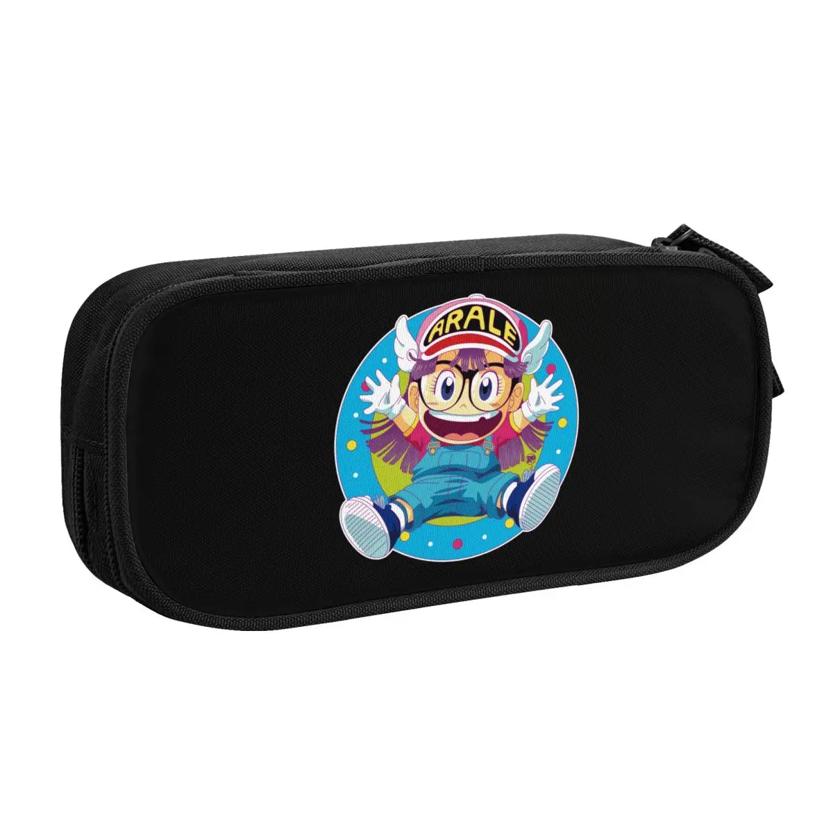 Custom Kawaii Dr Slump Arale Robot Pencil Cases for Boys Gilrs Big Capacity Japan Anime Manga Pencil Pouch School Accessories