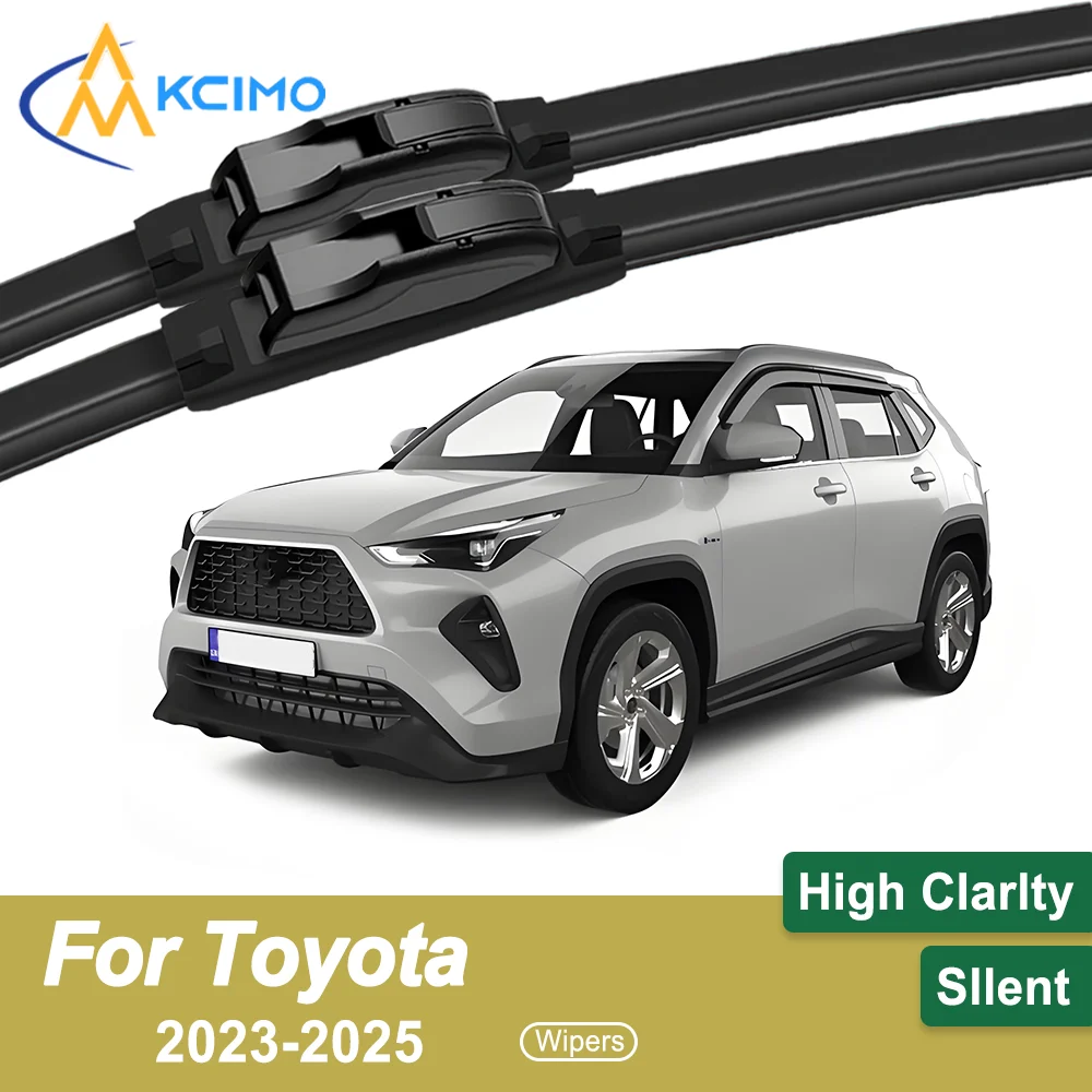 

Комплект из 2 чудовых щеток стеклоочистителя для Toyota Yaris Cross AC200 2023-2025, всесезонные, прочные, тихие, протирающие, бесперебойная видимость