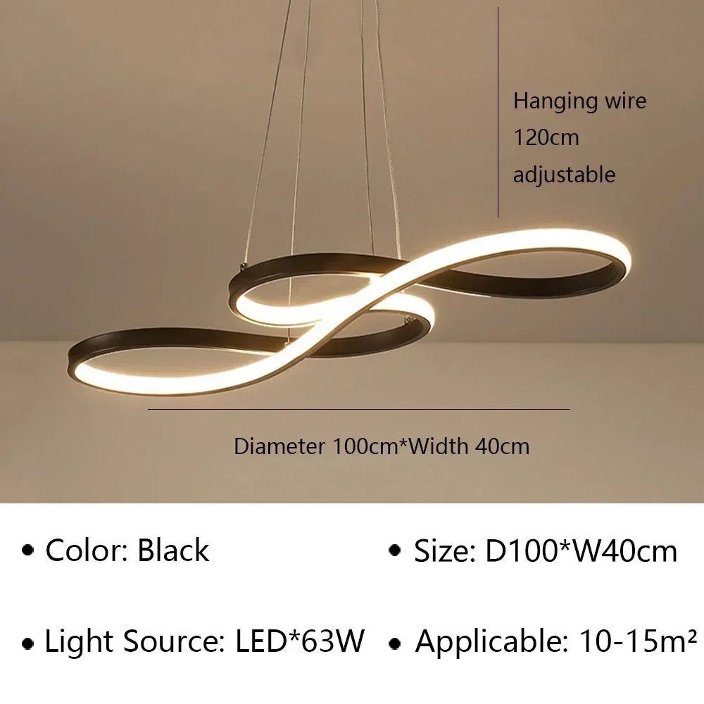 Moderne LED-hanglamp voor woonkamer hotel slaapkamer restaurant eettafel kroonluchter indoor home decor verlichtingsarmatuur
