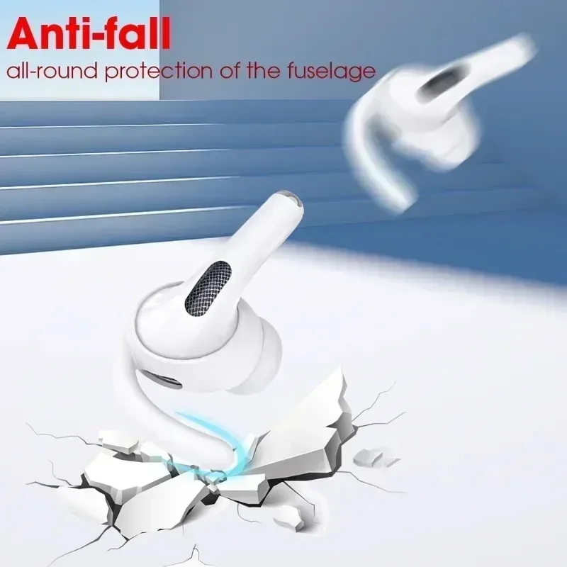 Zachte Siliconen in-Ear Oordopjes Oorhaken voor Apple AirPods Pro Anti Slip Anti Fall Oortelefoon Case Oorkussen Protector voor AirPods Pro