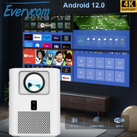 Everycom Flixtone E800 Projector Android 12 3000ANSI 1080P Projector Support 4K Media Video Player Smart Beamer